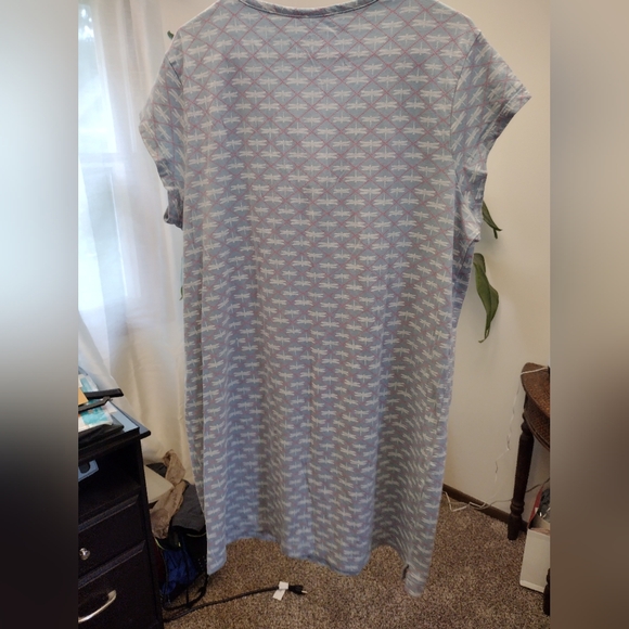 Jockey Light Blue Pajama Dress - Picture 4 of 4
